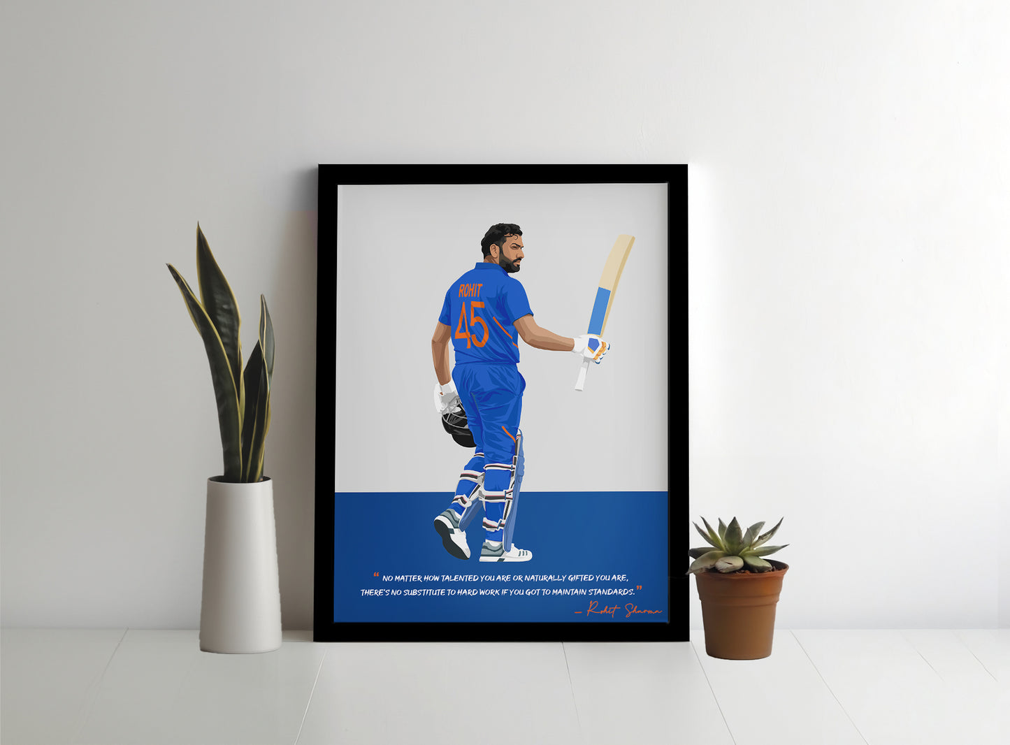 Rohit Sharma Framed Poster