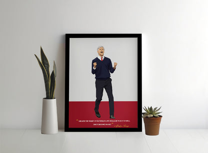 Arsene Wenger Arsenal Framed Poster