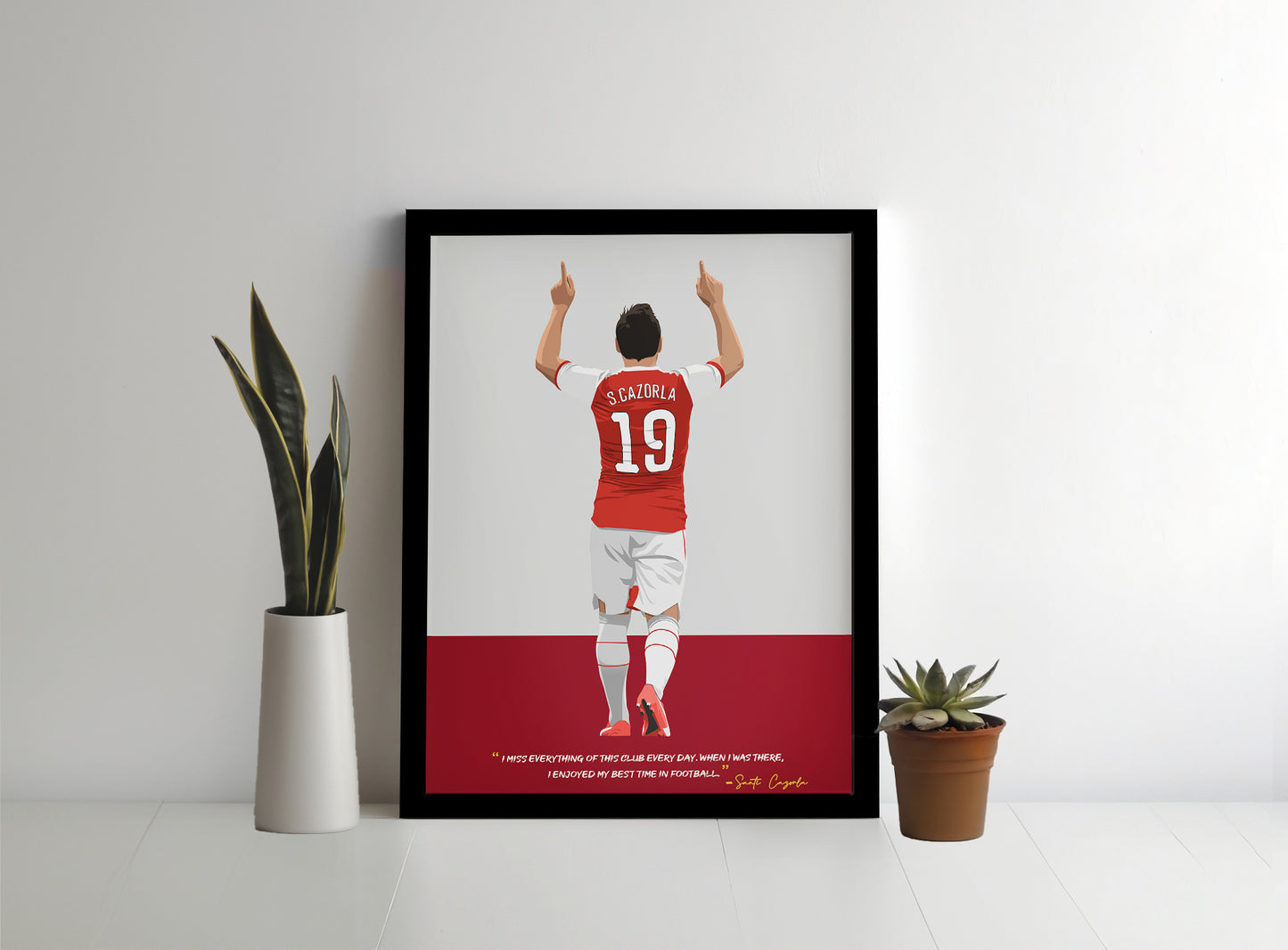 Santi Carzola Arsenal Framed Poster