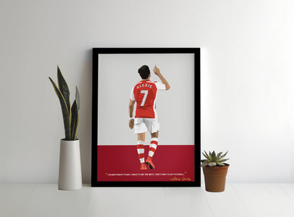 Alexis Sanchez Arsenal Framed Poster