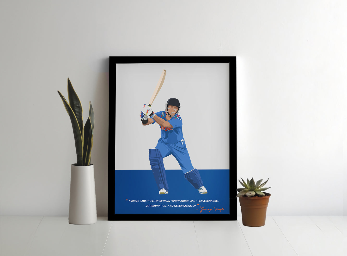 Yuvraj Singh Framed Poster