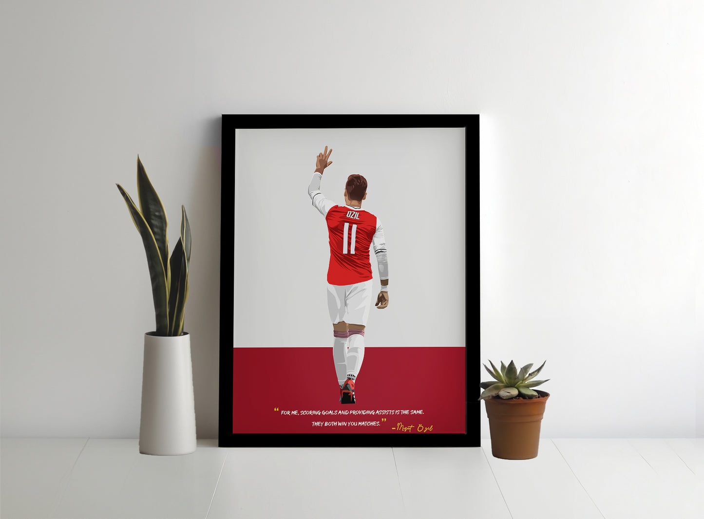 Mesut Ozil Arsenal Framed Poster