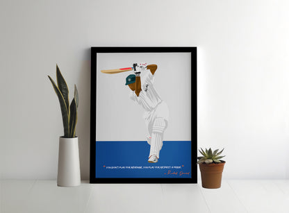 Rahul Dravid Framed Poster