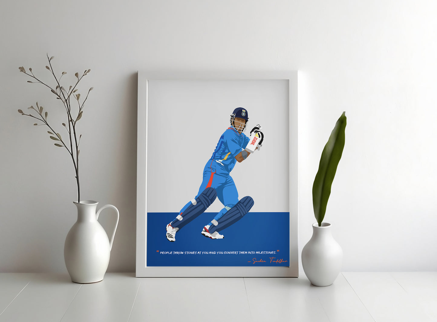 Sachin Tendulkar Framed Poster