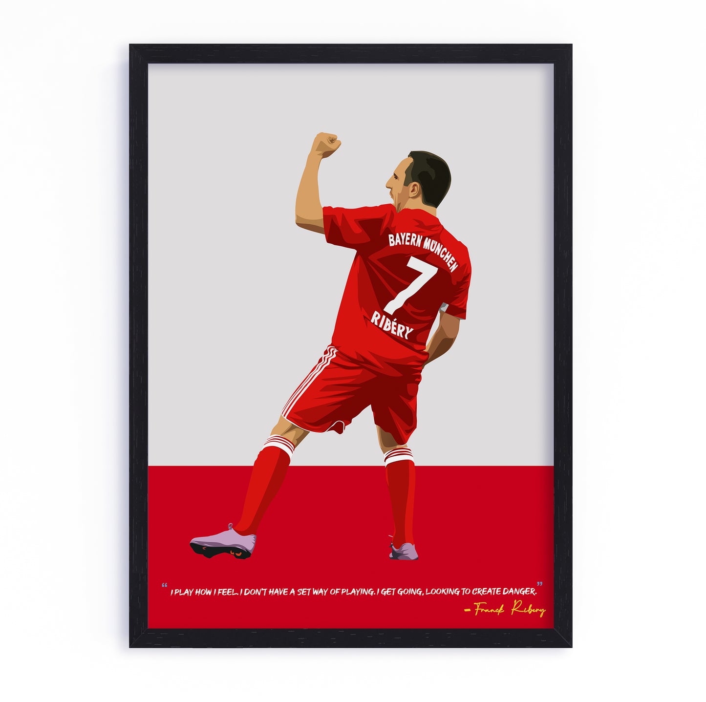 Franck Ribery Bayern Munich Framed Poster