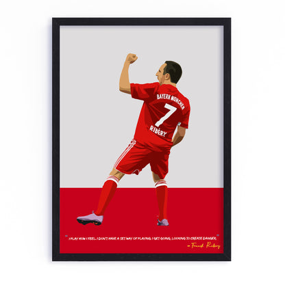 Franck Ribery Bayern Munich Framed Poster