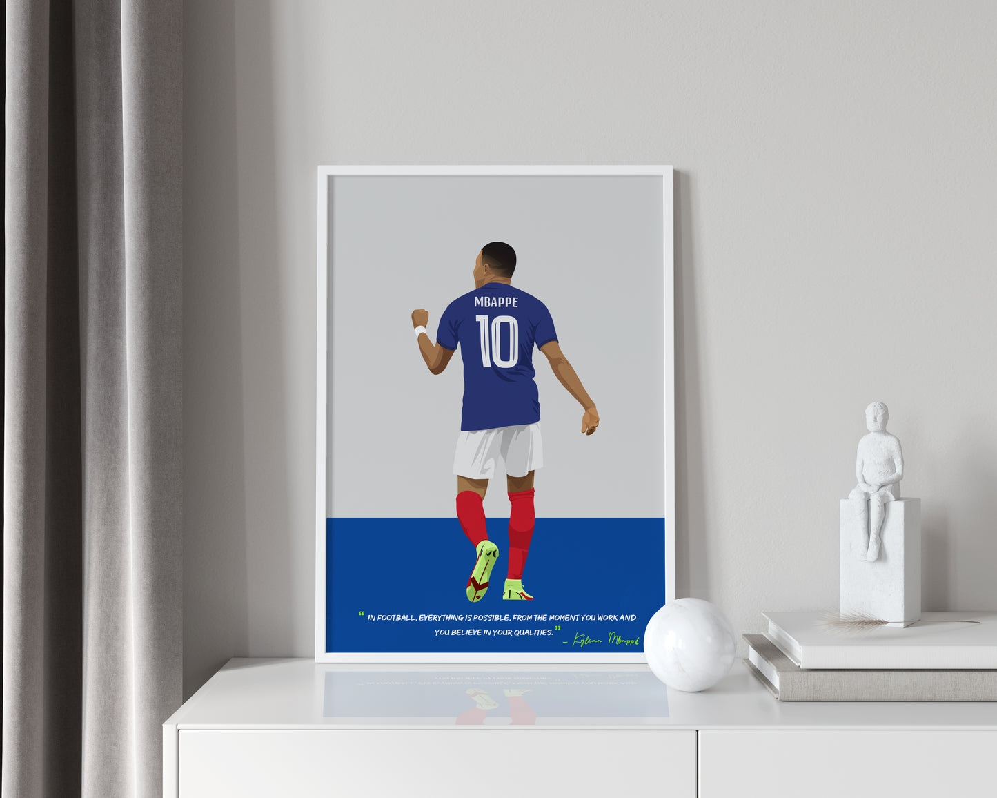 Kylian Mbappe France Framed Poster - International Football