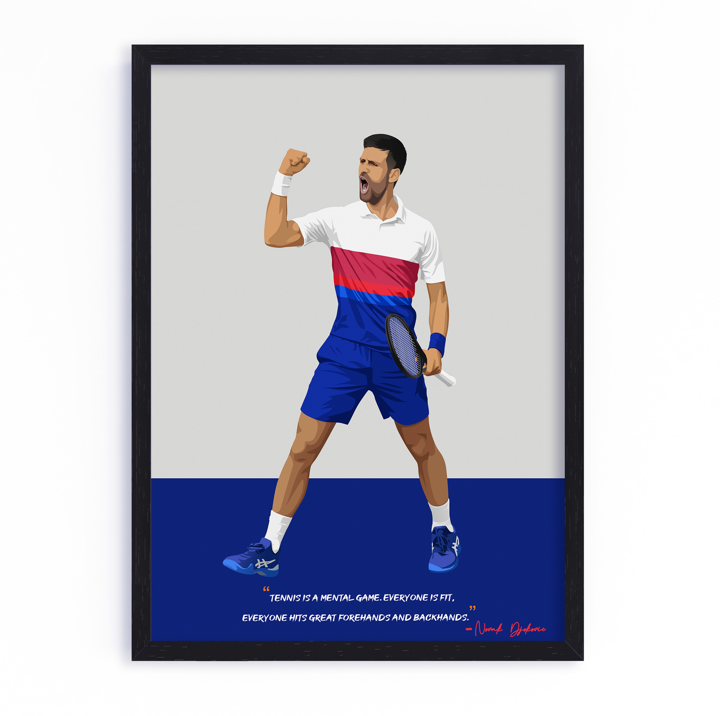 Novak Djokovic Framed Poster