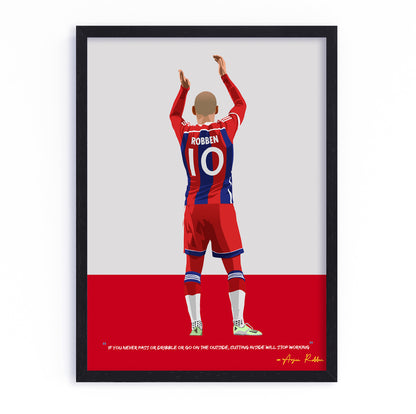 Arjen Robben Bayern Munich Framed Poster