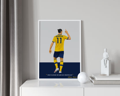 Zlatan Ibrahimovic Framed Poster - International Football