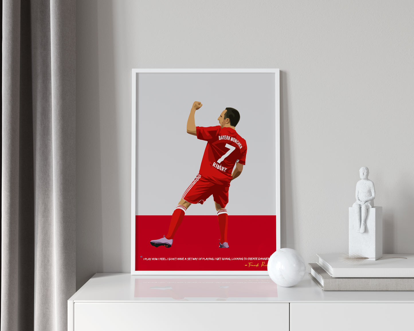 Franck Ribery Bayern Munich Framed Poster