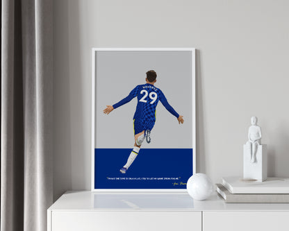 Kai Havertz Chelsea Framed Poster