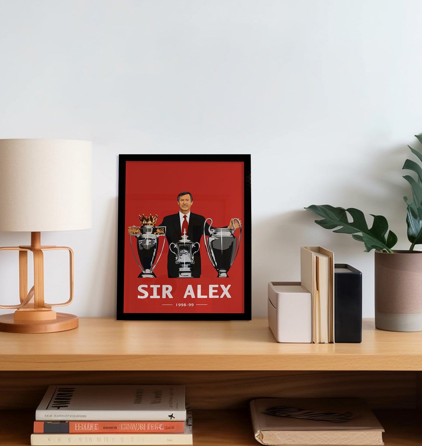 Sir Alex Treble Frame - Manchester United