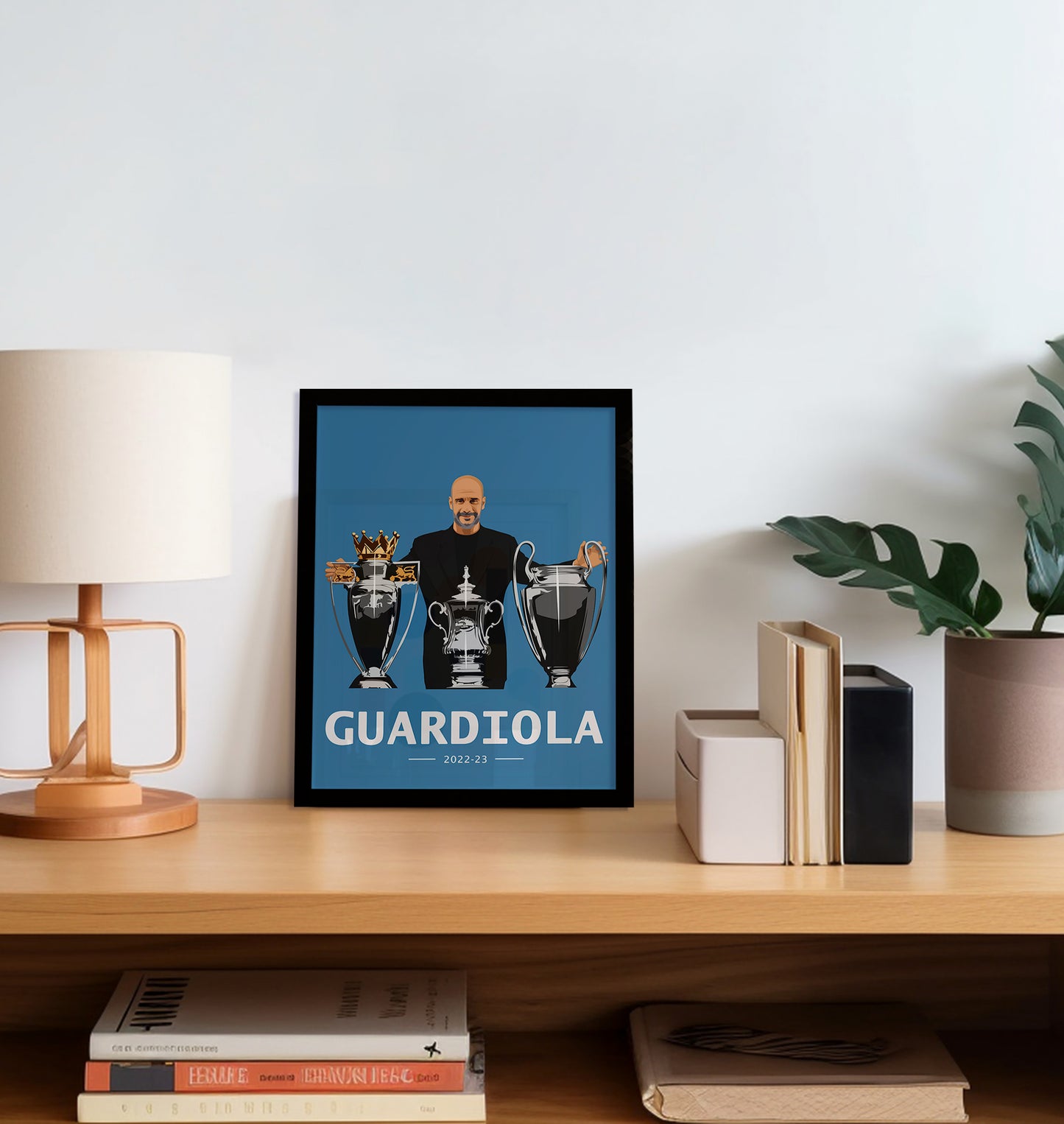 Pep Guardiola Manchester City Treble Tribute