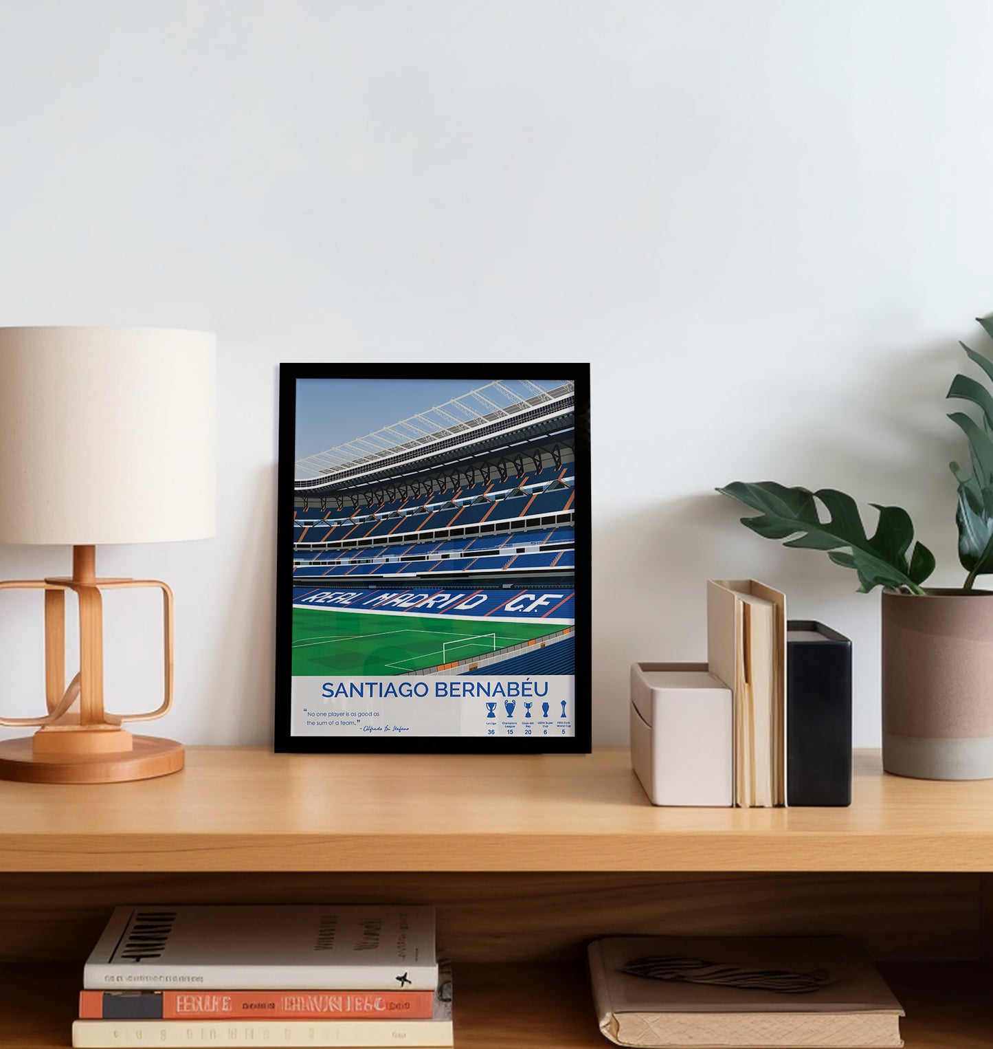 Santiago Bernabéu Stadium Real Madrid Framed Poster