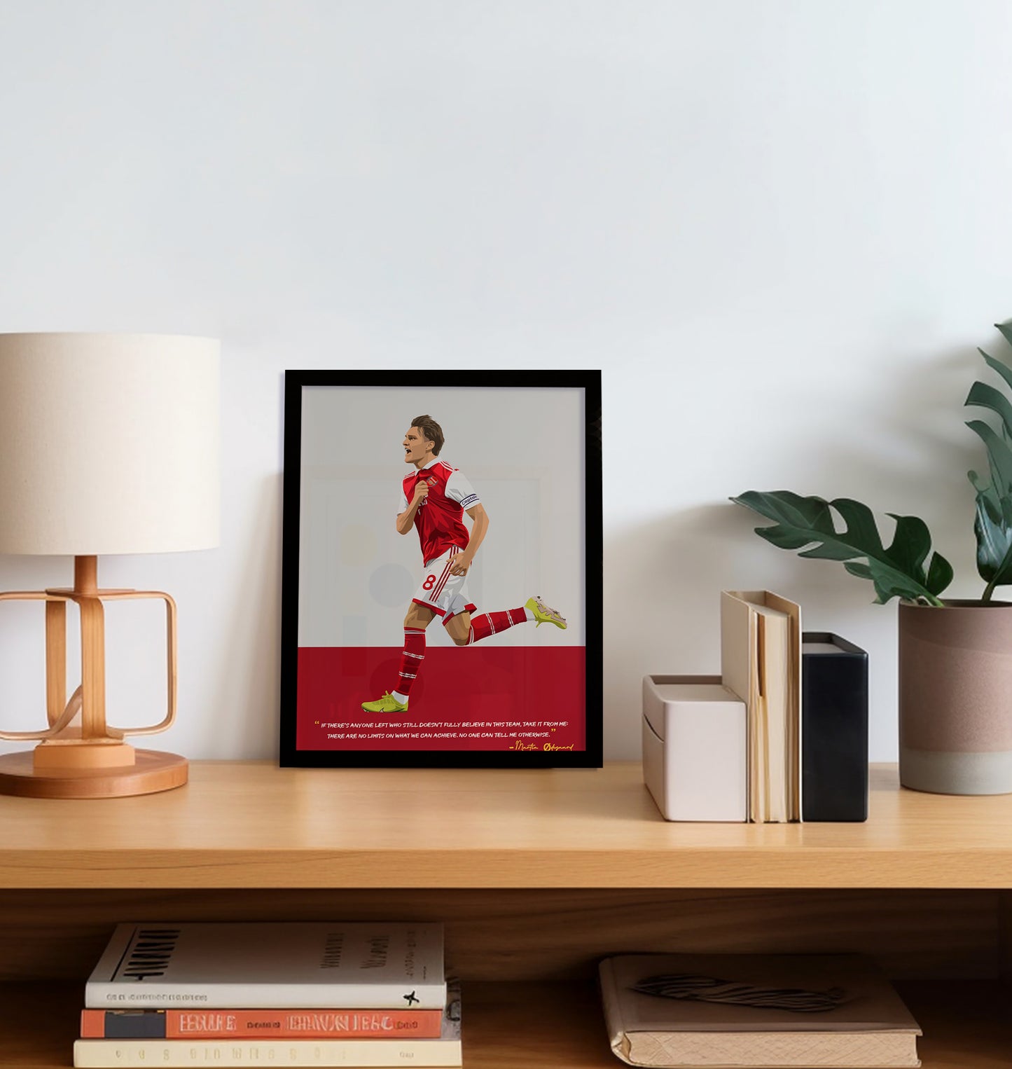 Martin Odegaard Arsenal Framed Poster