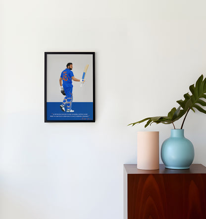 Rohit Sharma Framed Poster