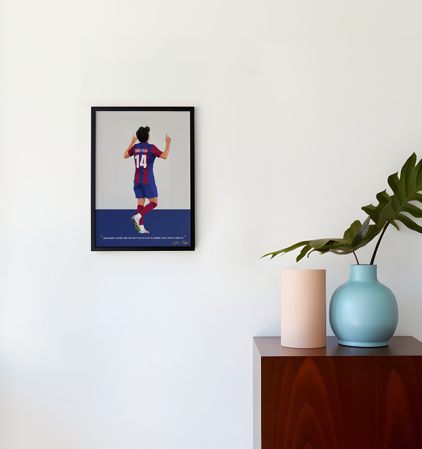 Joao Felix Barcelona Framed Poster