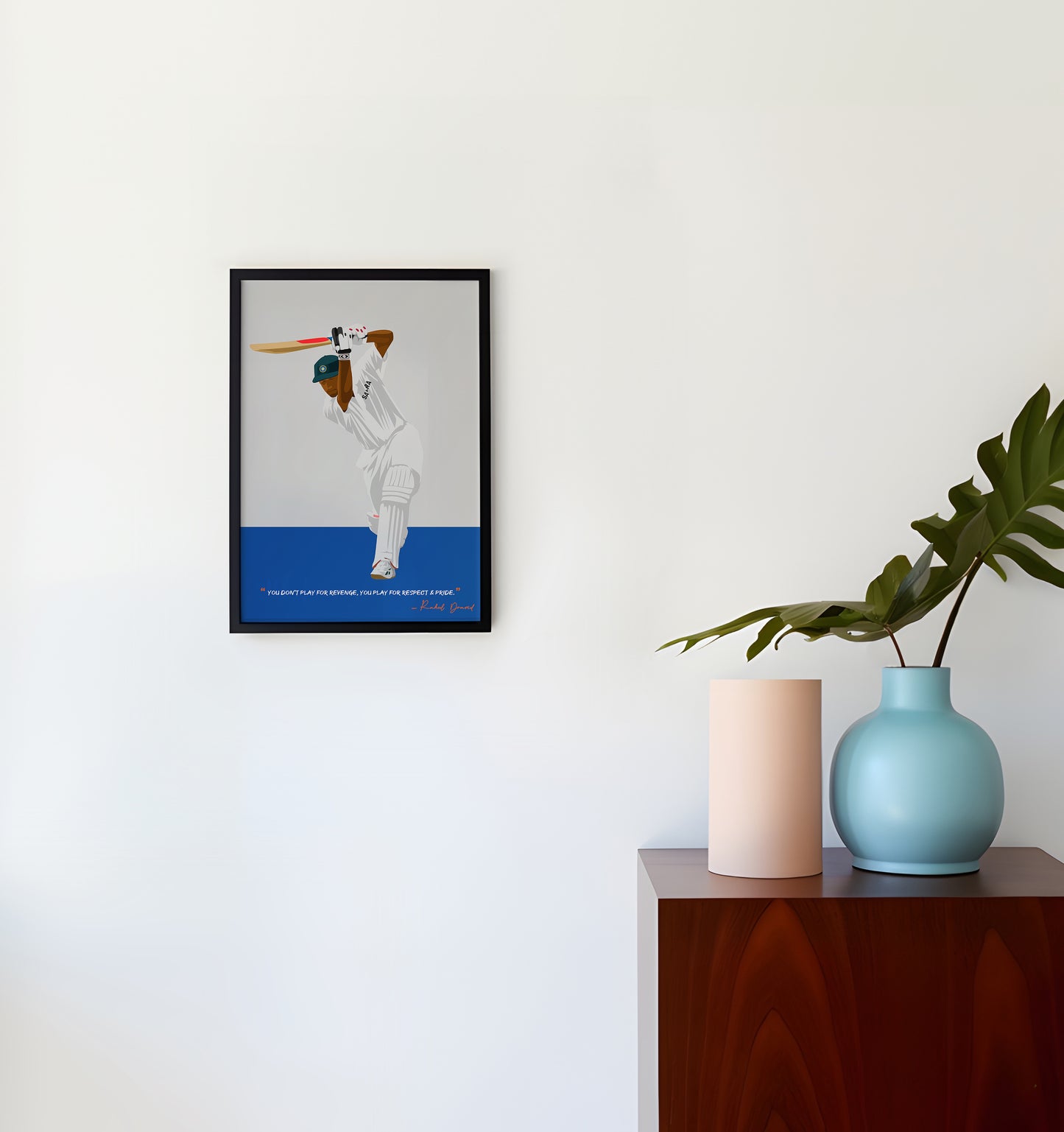 Rahul Dravid Framed Poster