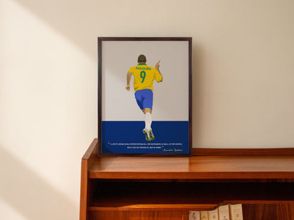 Ronaldo Brazil Framed Poster - International Football