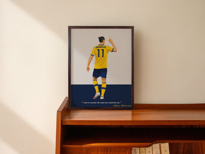 Zlatan Ibrahimovic Framed Poster - International Football