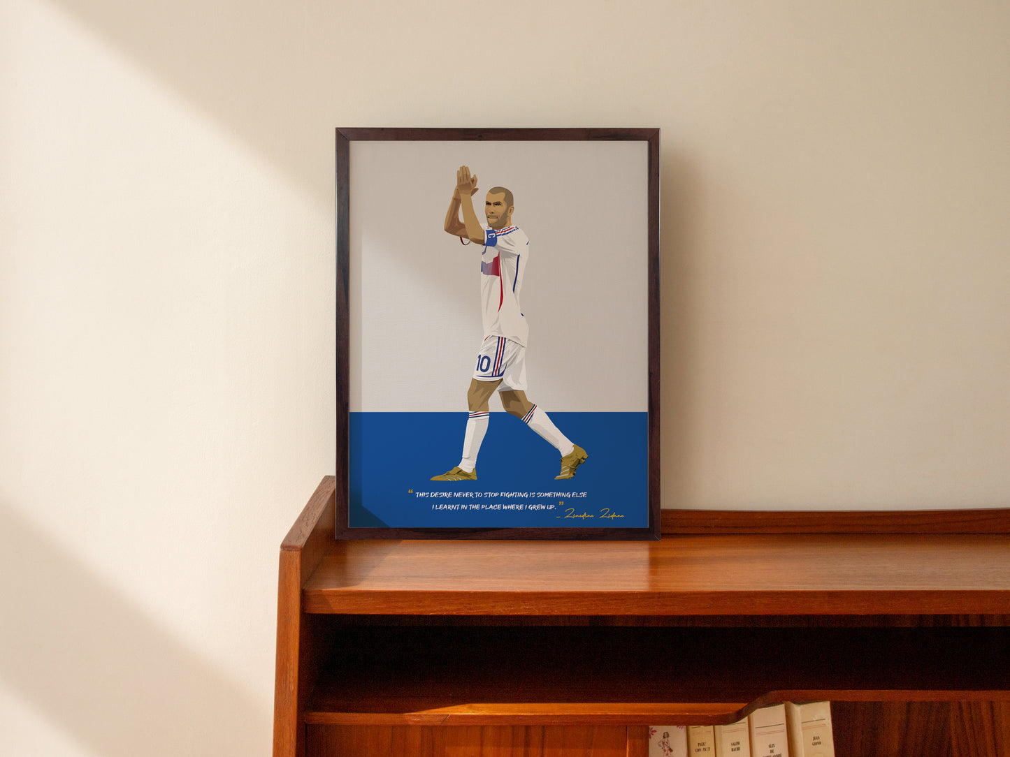 Zinedine Zidane France Framed Poster - International Football