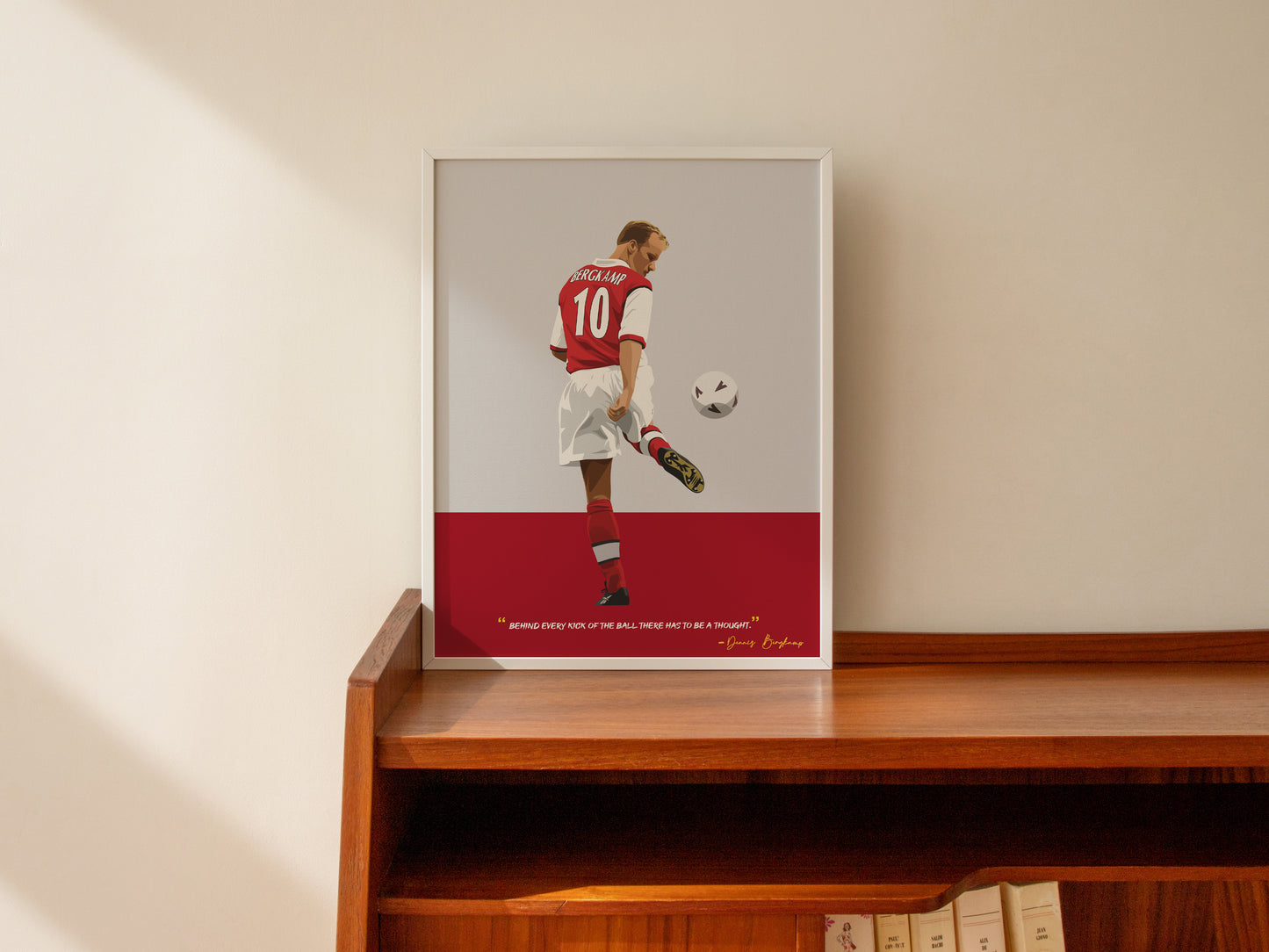 Dennis Bergkamp Arsenal Framed Poster