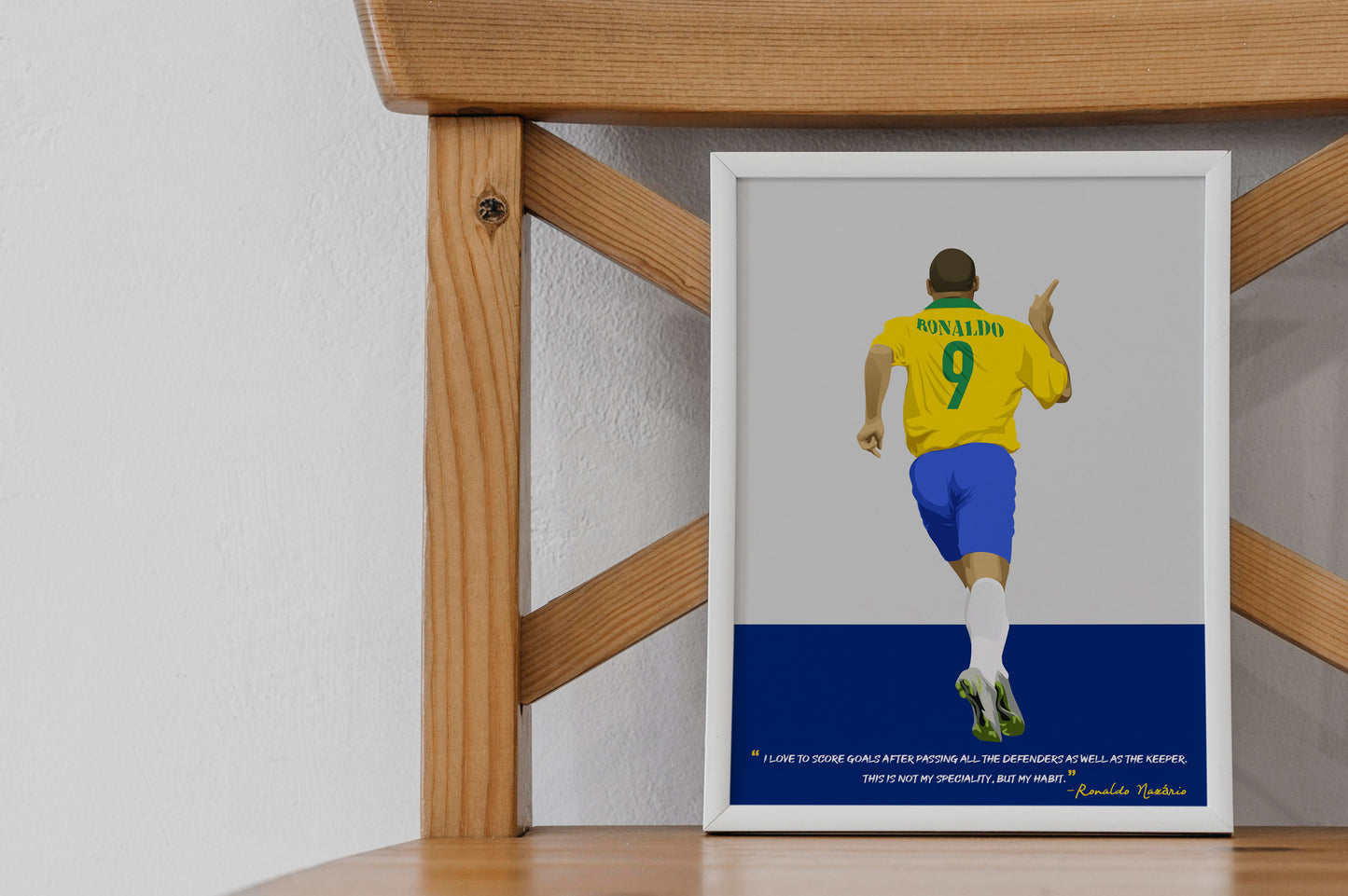 Ronaldo Brazil Framed Poster - International Football