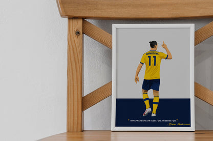 Zlatan Ibrahimovic Framed Poster - International Football