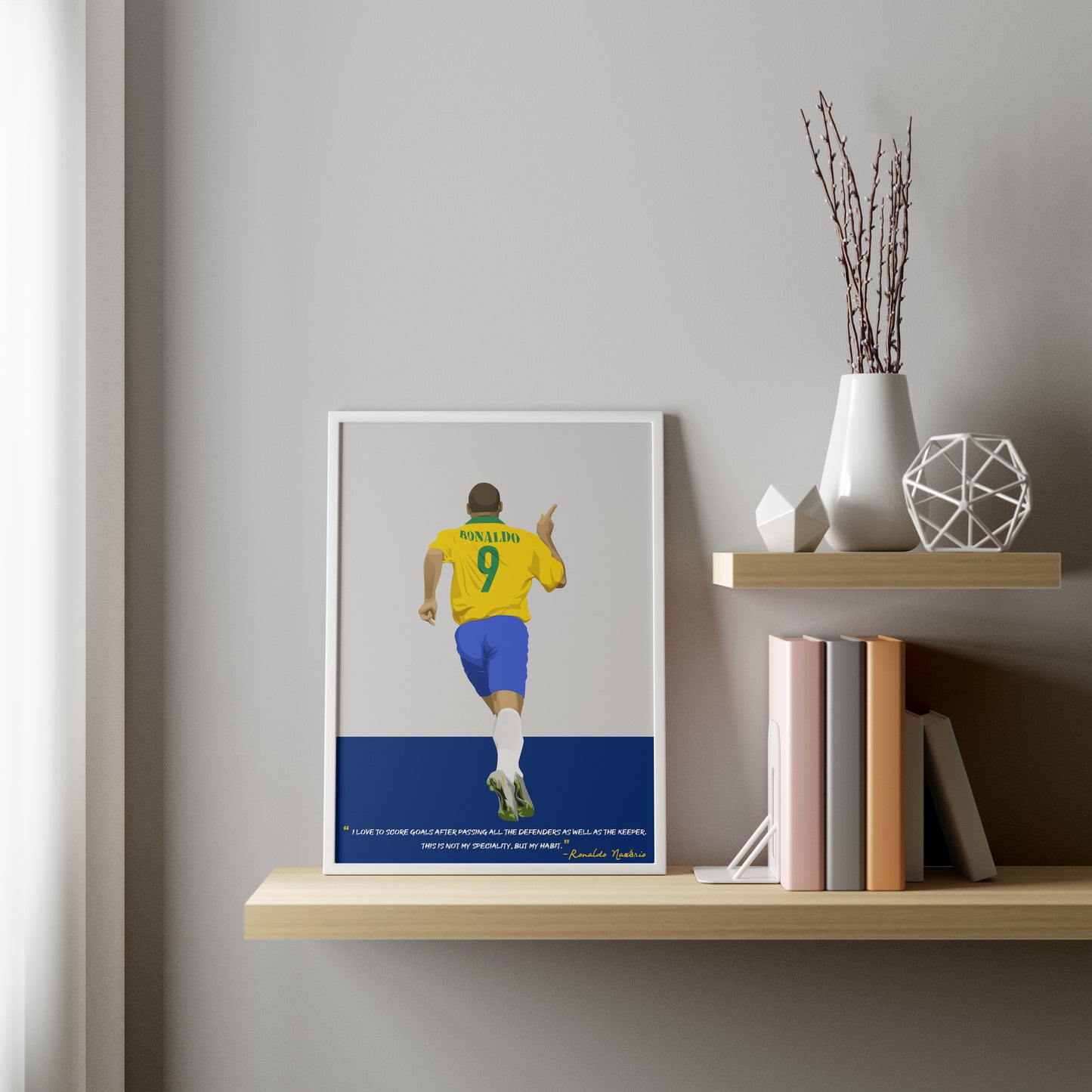 Ronaldo Brazil Framed Poster - International Football