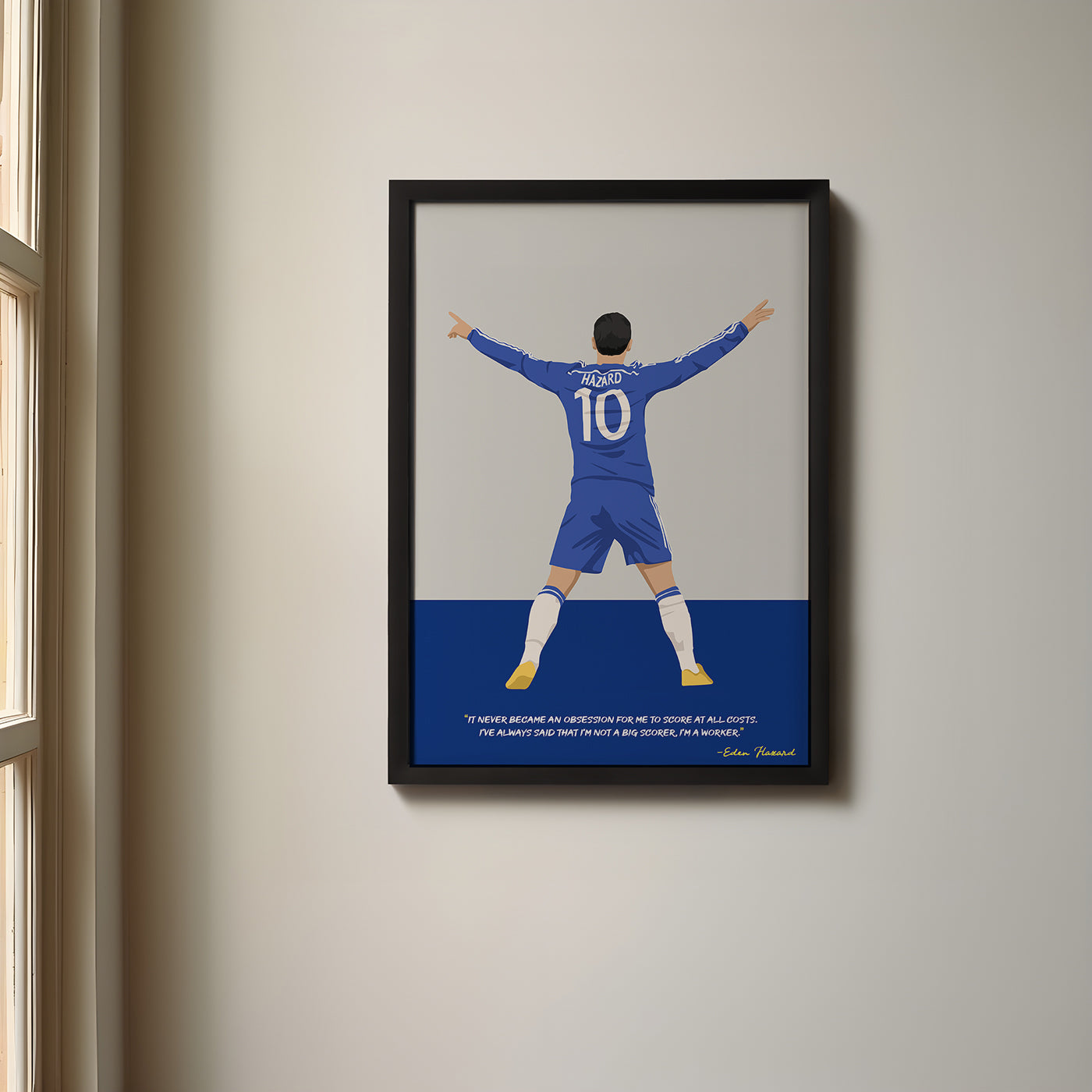 Eden Hazard Chelsea Framed Poster