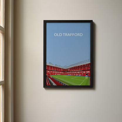 Old Trafford Manchester United Framed Poster