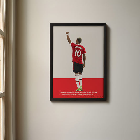 Marcus Rashford Manchester United Framed Poster