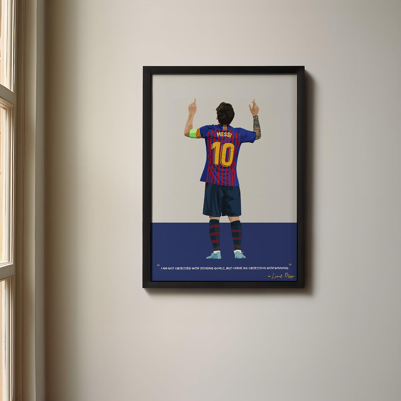 Lionel Messi Barcelona Framed Poster