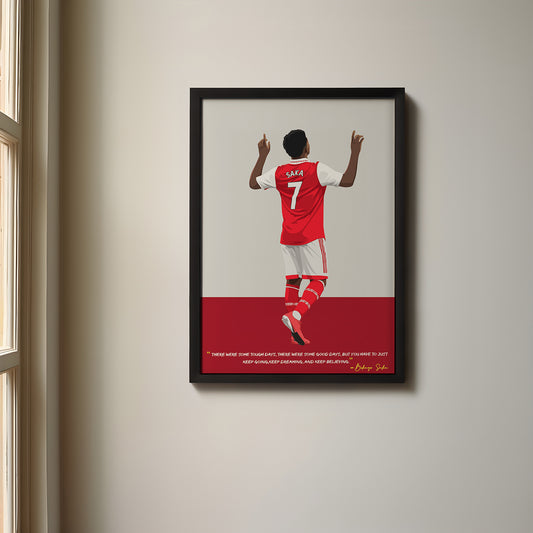 Bukayo Saka Arsenal Framed Poster