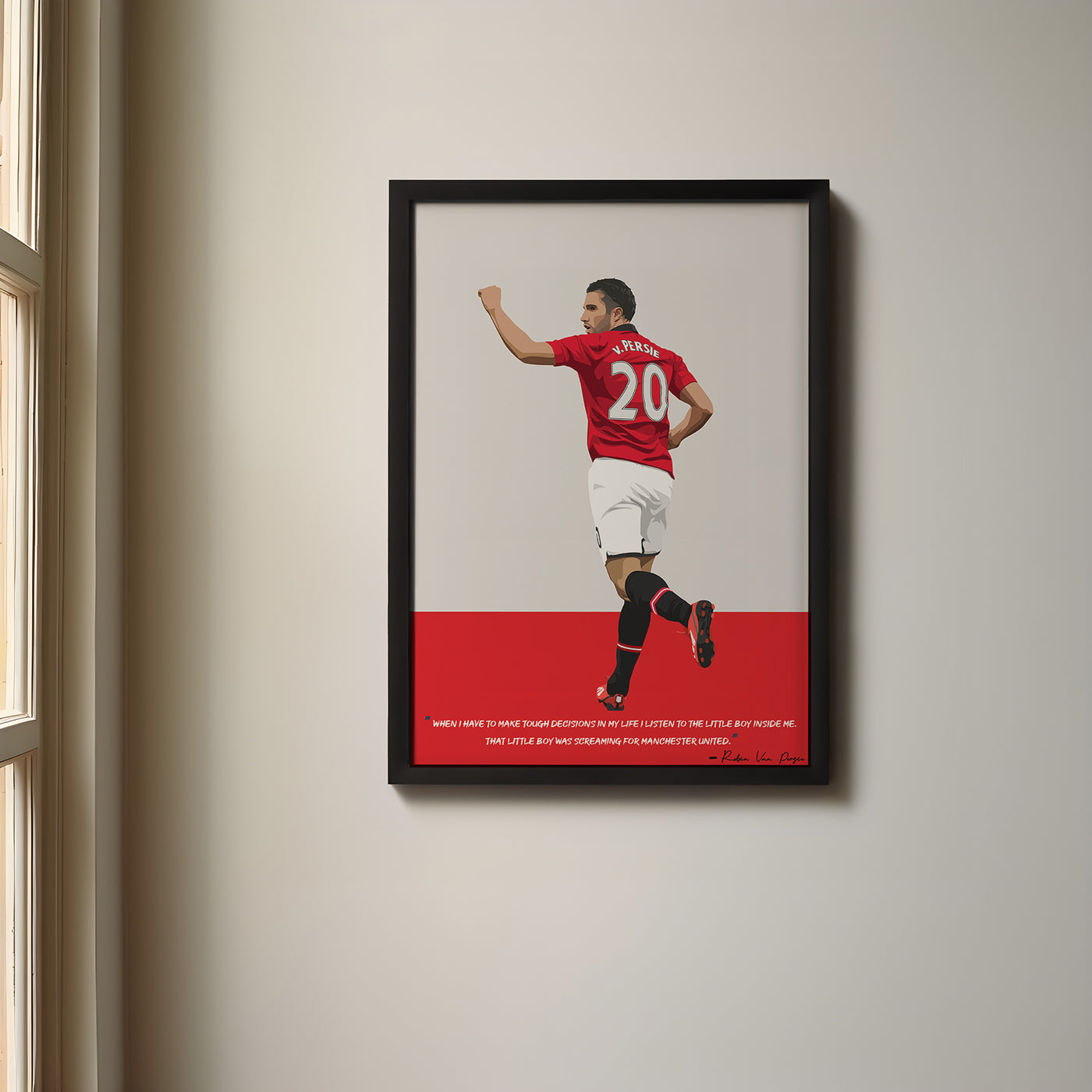 Robin van Persie Manchester United Framed Poster