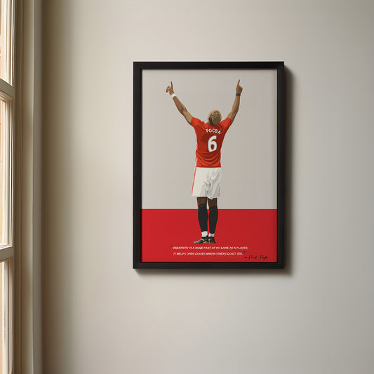 Paul Pogba Manchester United Framed Poster