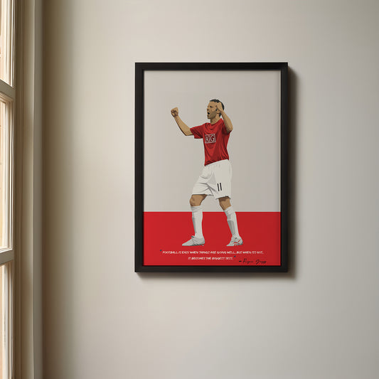 Ryan Giggs Manchester United Framed Poster