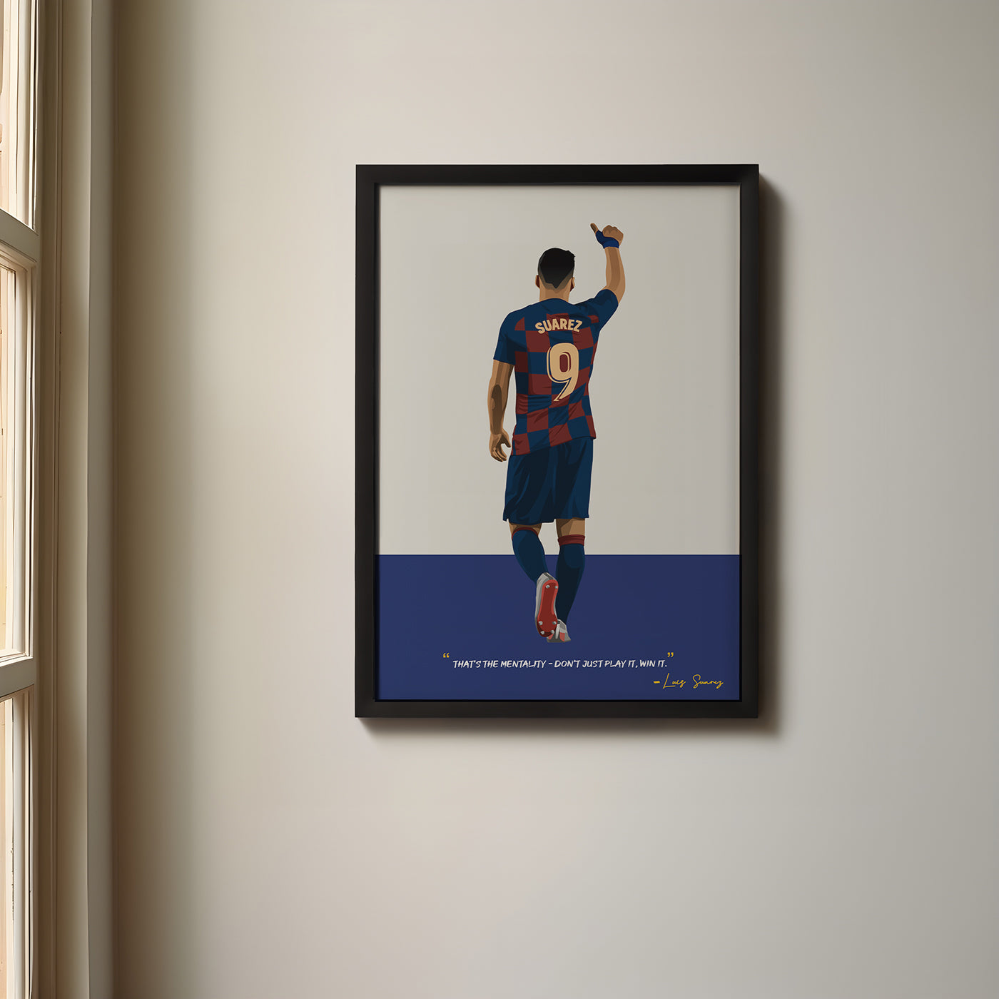 Luis Suarez Barcelona Framed Poster