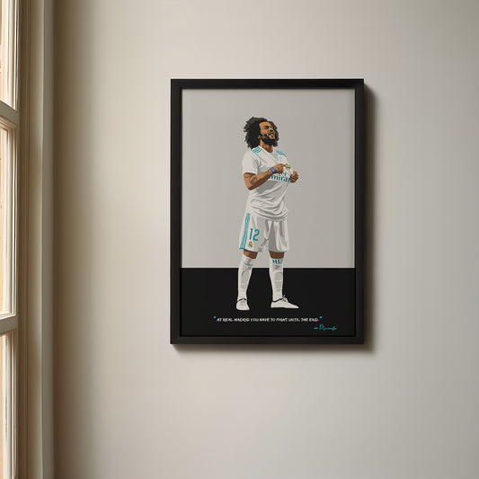 Marcelo Real Madrid Framed Poster