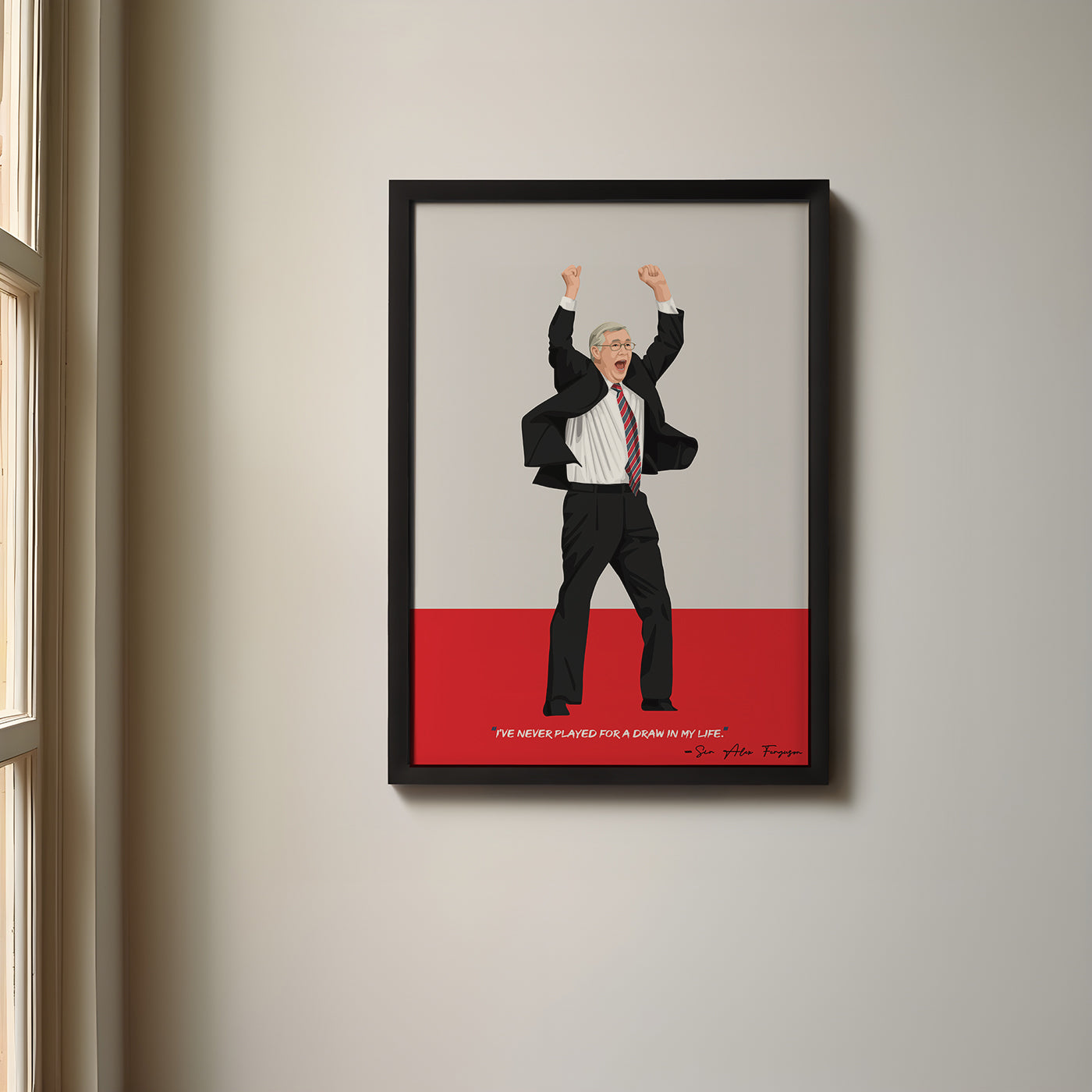 Sir Alex Ferguson Manchester United Framed Poster