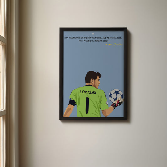 Iker Casillas Real Madrid Framed Poster