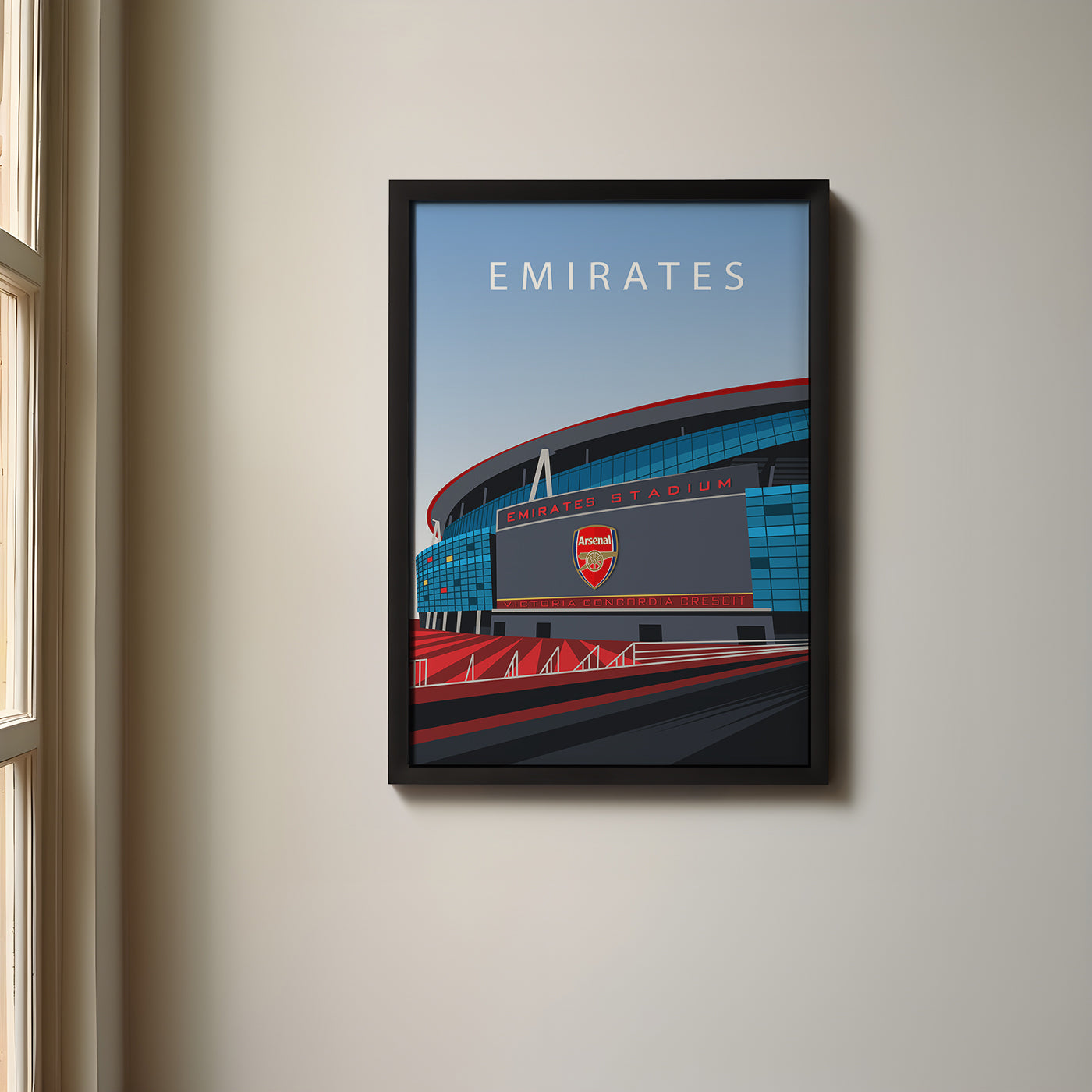 Emirates Arsenal Framed Poster - Redesigned 24'