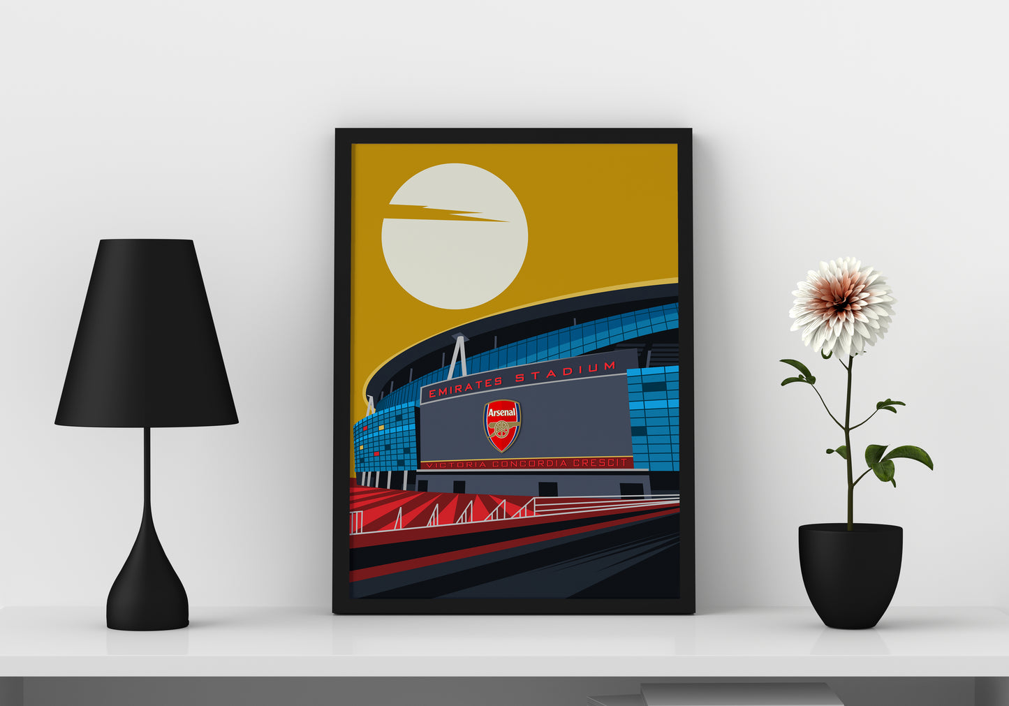 Emirates Stadium Exterior Arsenal Framed Poster