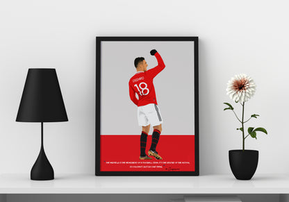 Casemiro Manchester United Framed Poster