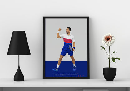 Novak Djokovic Framed Poster