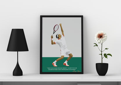 Roger Federer Framed Poster