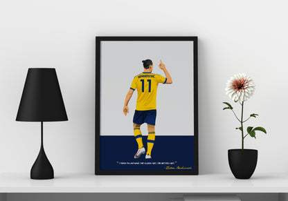 Zlatan Ibrahimovic Framed Poster - International Football