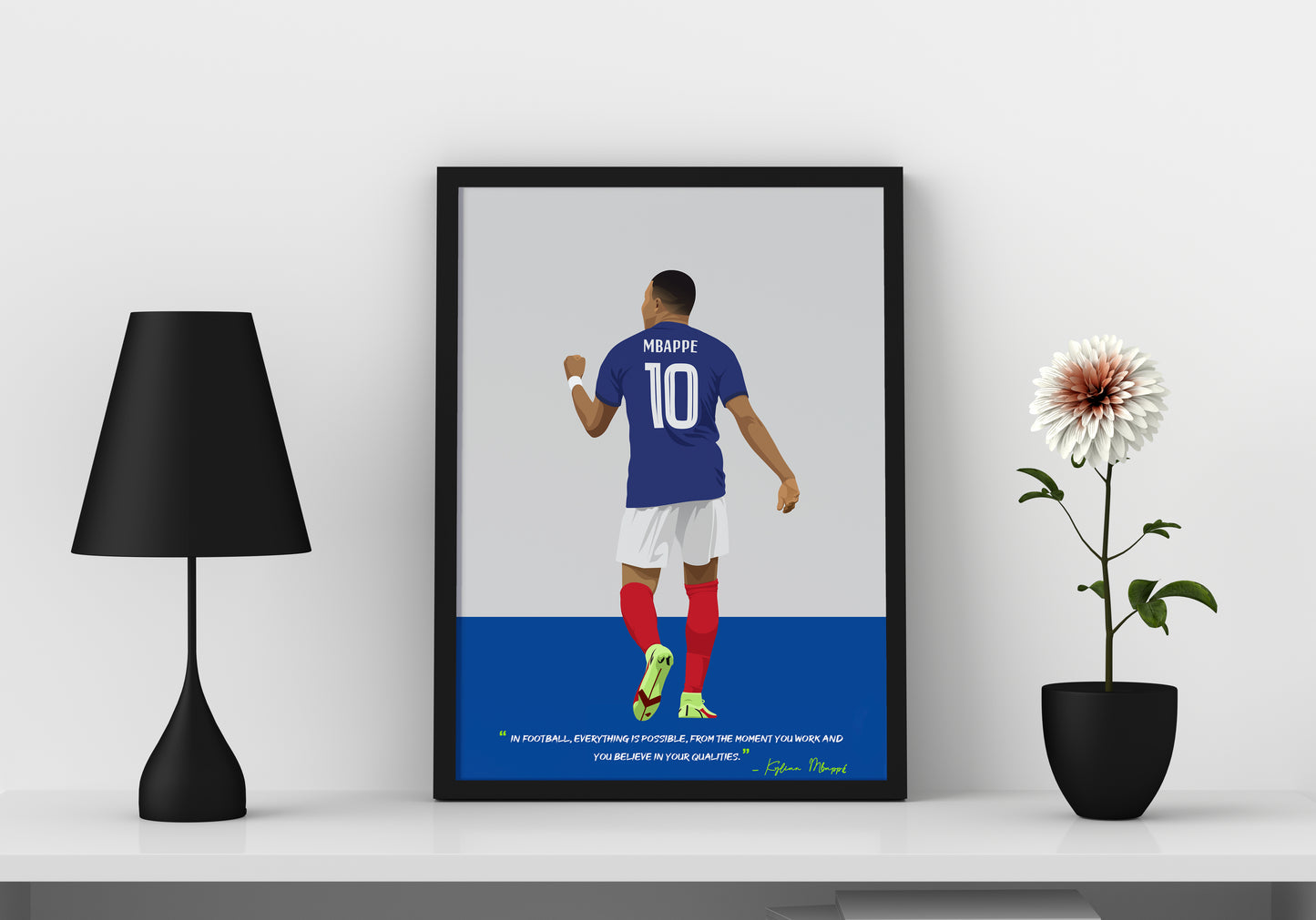 Kylian Mbappe France Framed Poster - International Football