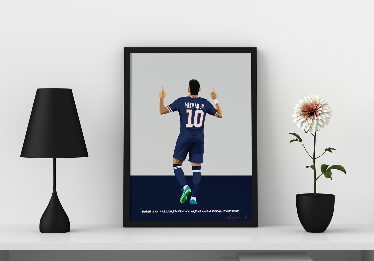 Neymar PSG Framed Poster